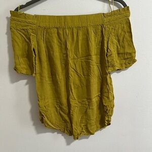 Olive Green Women's off shoulder blouse